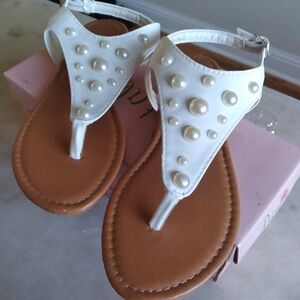 Josmo Girls sz1 White Sandle